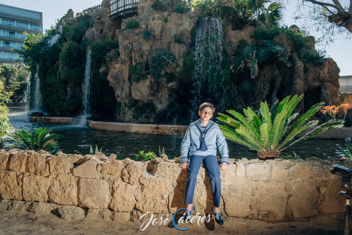 reportajes fotográficos de comunión en el parque genoves cádiz