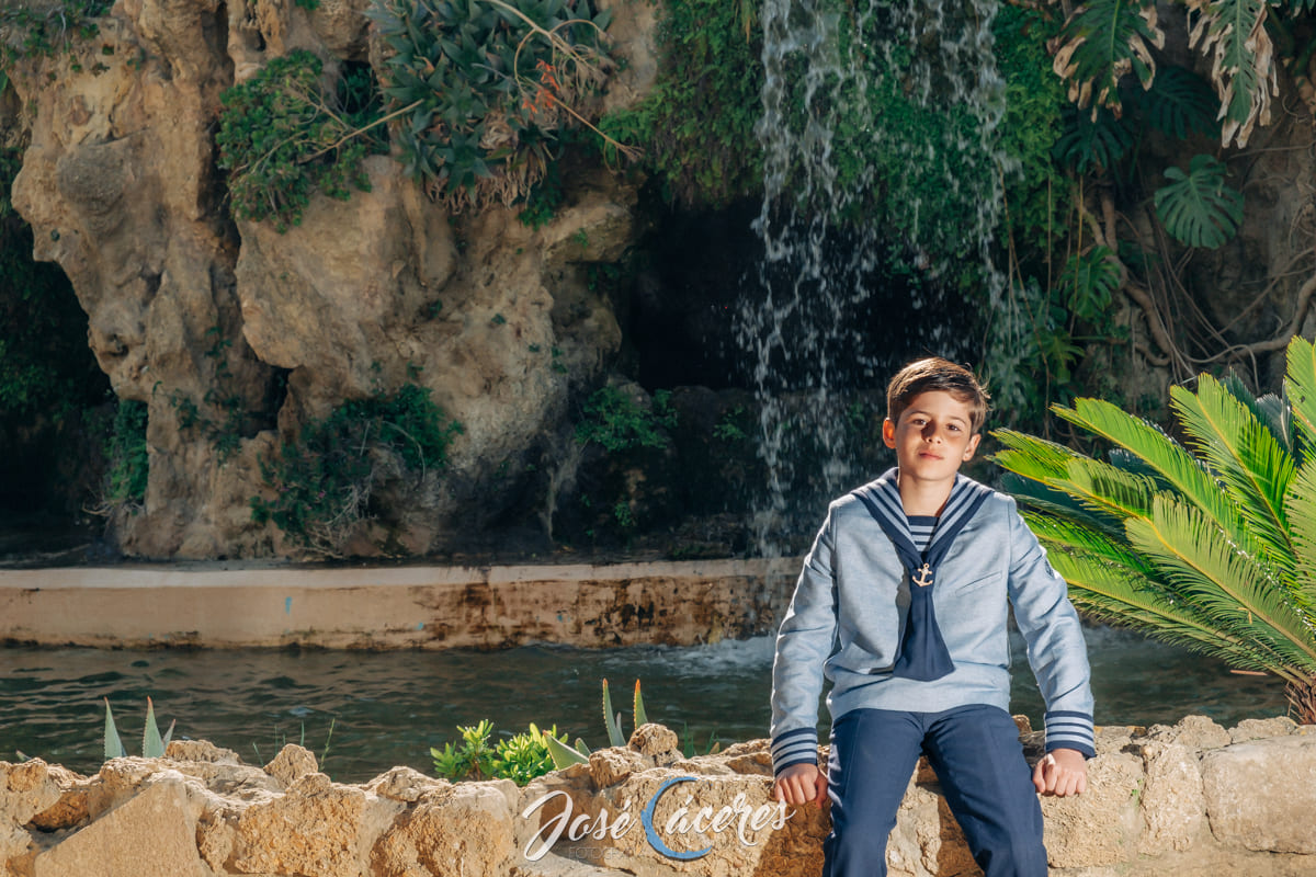 reportajes fotográficos de comunión en el parque genoves cádiz