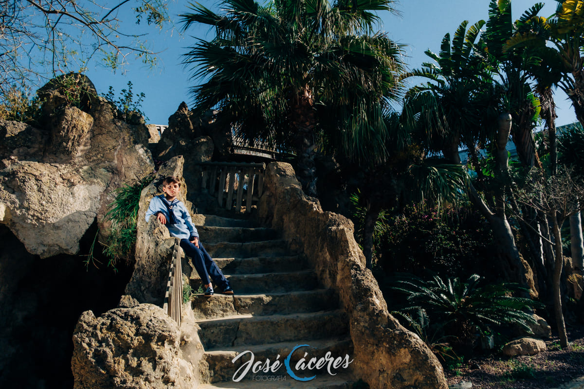 reportajes fotográficos de comunión en el parque genoves cádiz