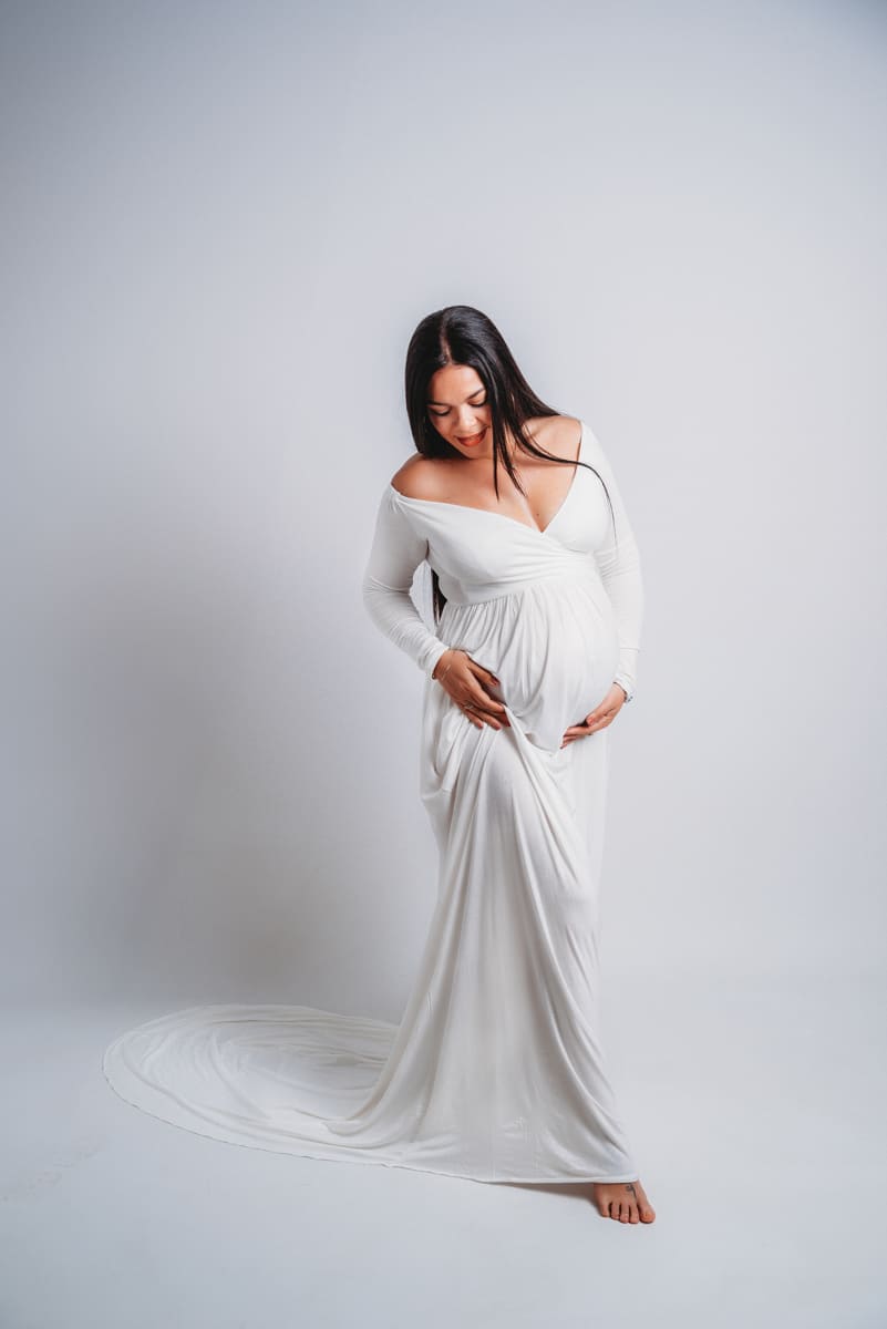 Vestidos Largos Blancos para Embarazadas